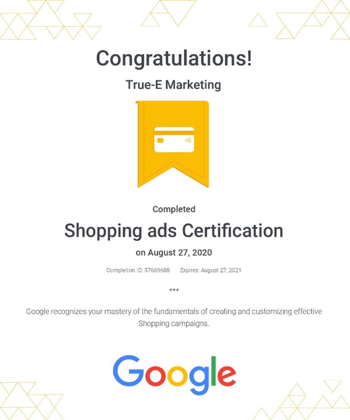 SEO Services New York Shopping Ads Certification