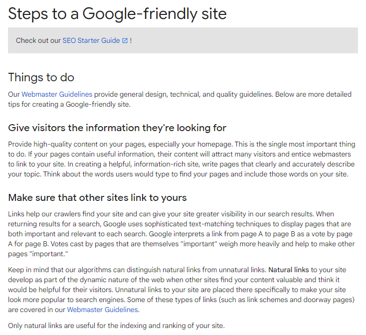 seo company markham GOOGLE statement